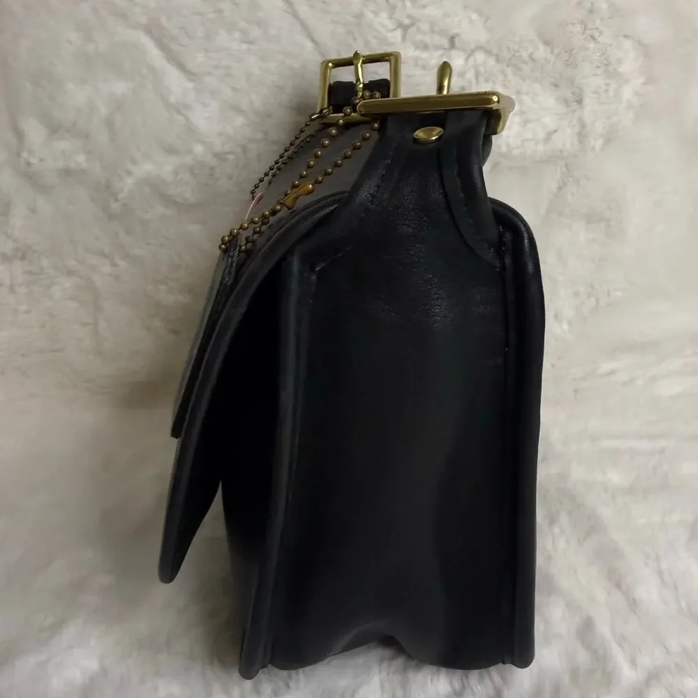 Vintage Coach Legacy 9965 Black Small Flap Bag
